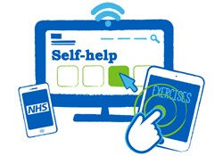 Icon showing self-help materials