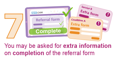 You may be asked for extra information on completion of the referral form