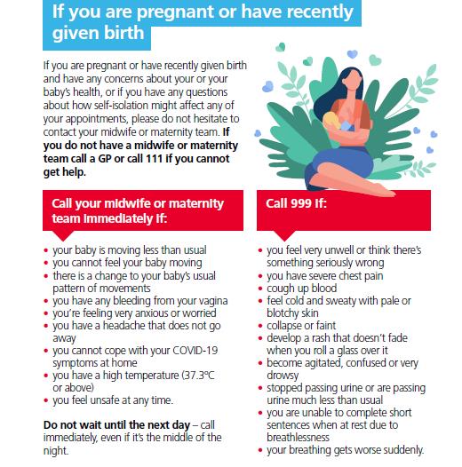 Advice for pregnancy and coronavirus | Berkshire Healthcare NHS ...