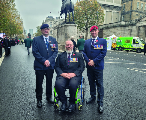 Colleagues from our Trust paying their respects at The Cenotaph