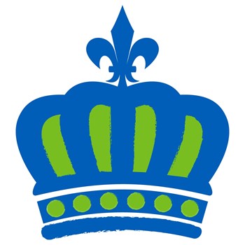 Image of a blue and green crown