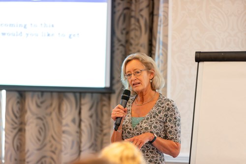 Susanna Yeoman addressing the group