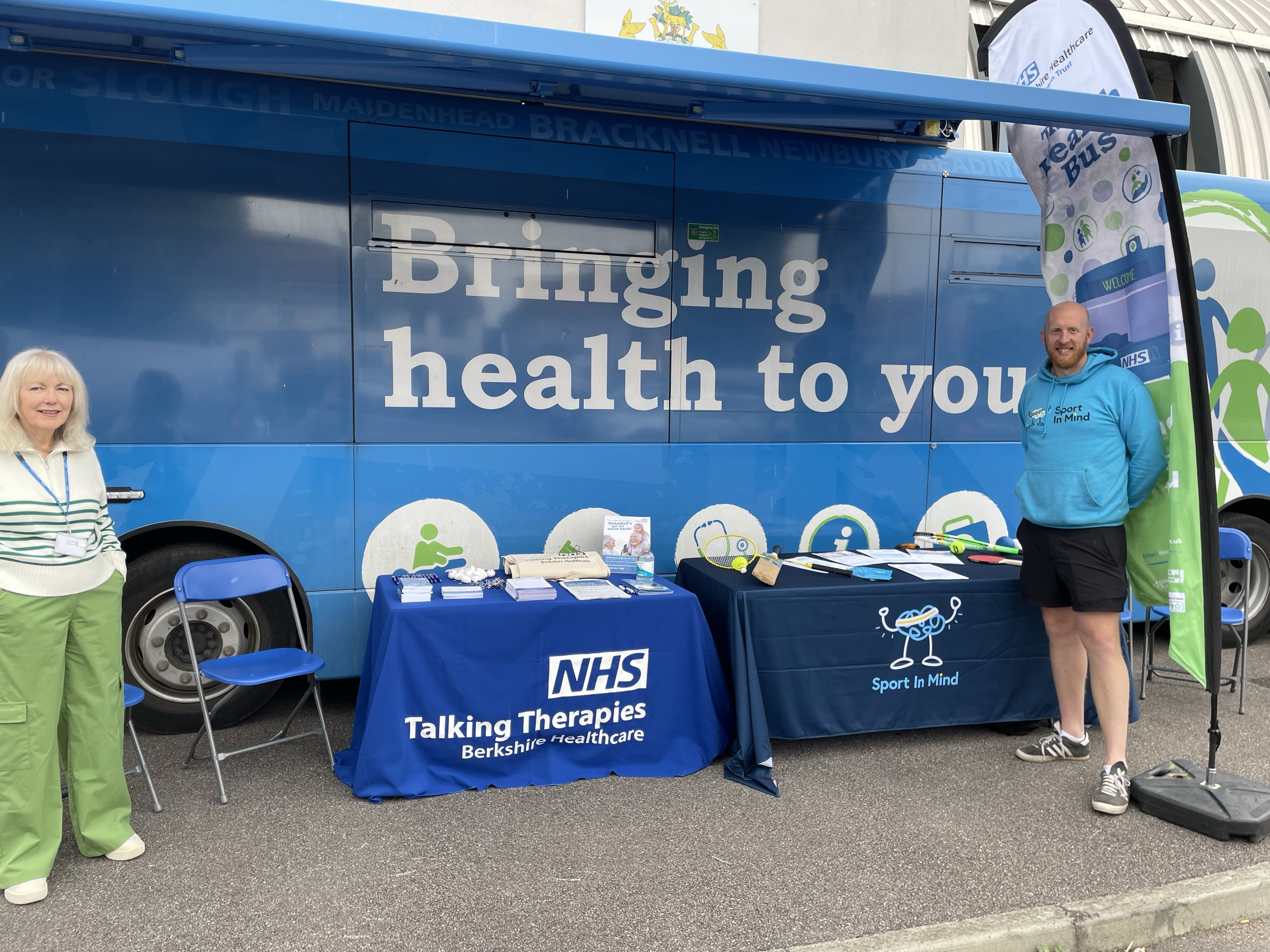 We teamed up with Sport In Mind on the Health Bus this week for Mental Health Awareness Week.