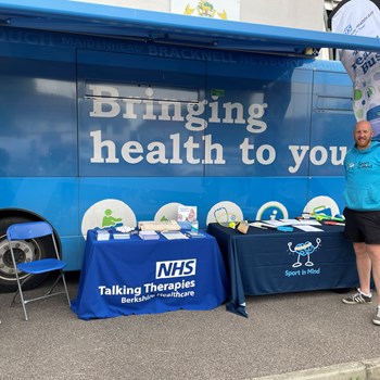 We teamed up with Sport In Mind on the Health Bus this week for Mental Health Awareness Week.
