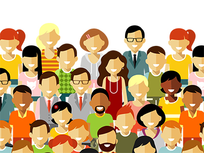 Illustration of a group of people