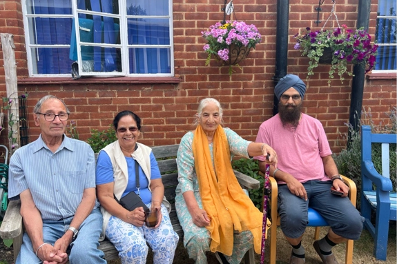 Slough Secret Garden Colleagues Sitting Together