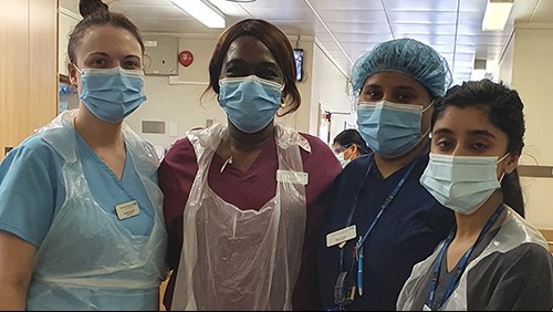 Community Dental Team wearing PPE ready to help our teams