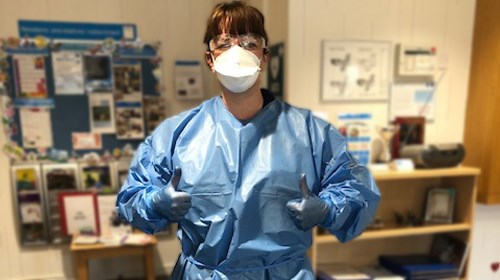 Jenny Hall in PPE