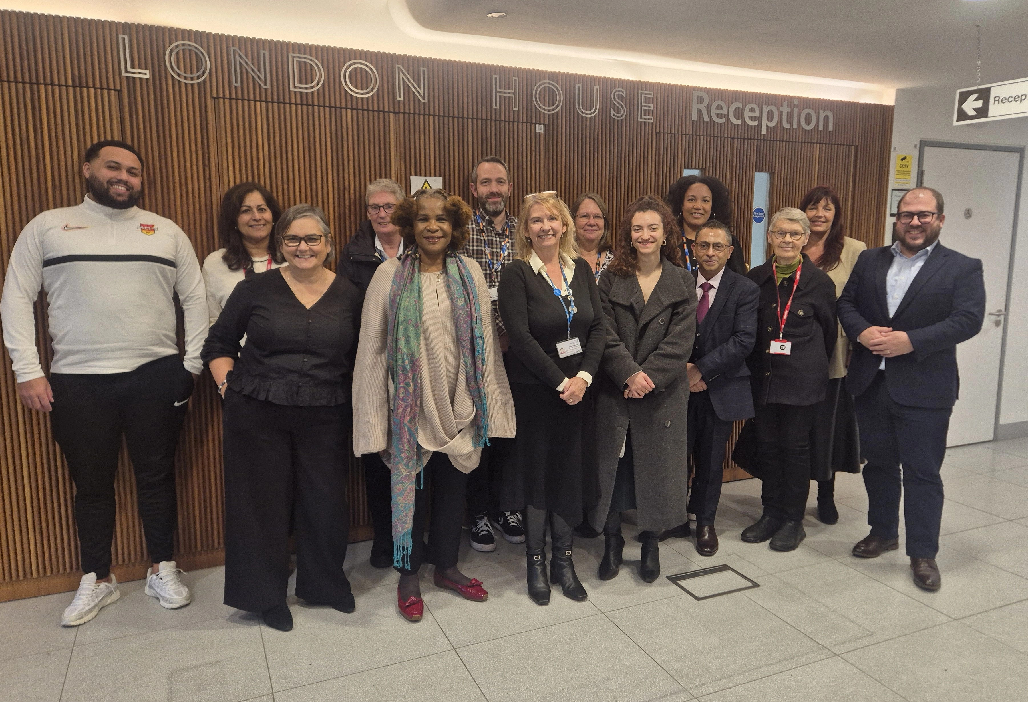 Equity Partnership Group members with staff at London House