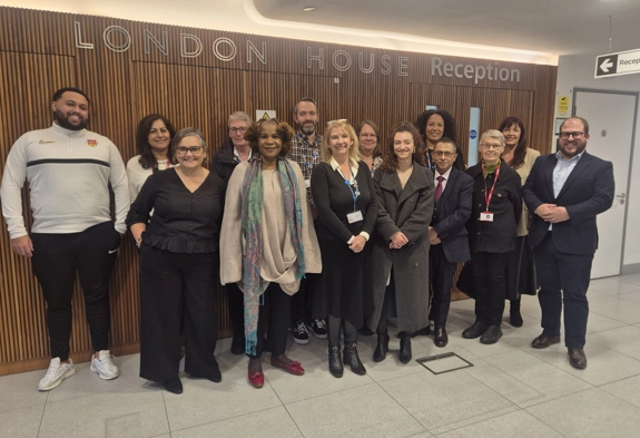 Equity Partnership Group members with staff at London House