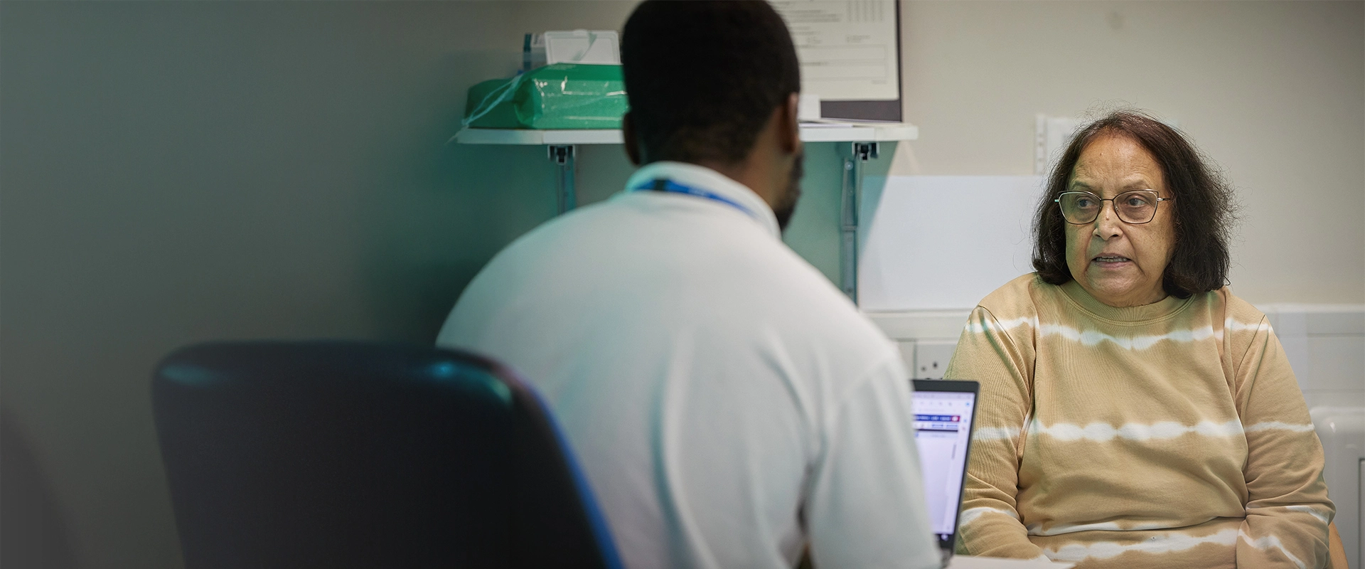 Patient attending a appointment