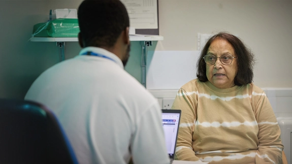 Patient attending a appointment