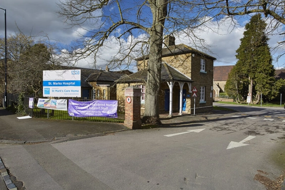 Main road entrance to St Marks Hospital