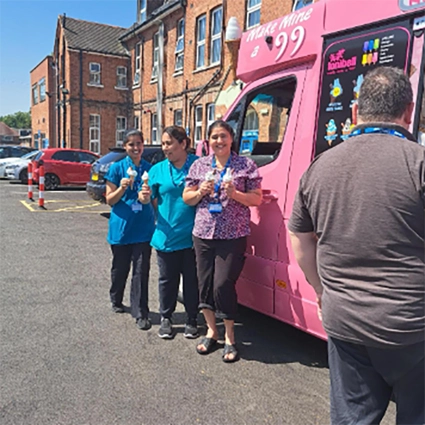 Staff getting ice cream in East Berkshire