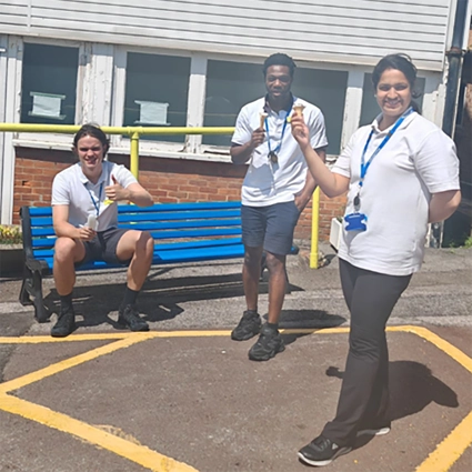Staff getting ice cream in East Berkshire